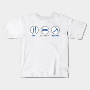 Eat Sleep Mine Kids T-Shirt